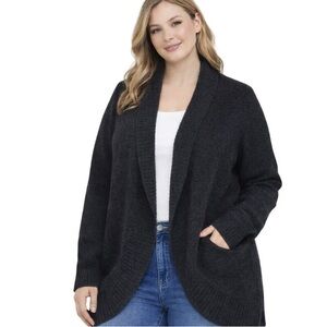 Elegant Black Women's Cardigan Sweater